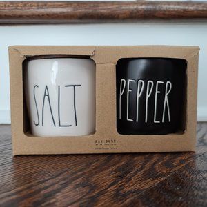 •	Rae Dunn Salt and Pepper Cellars